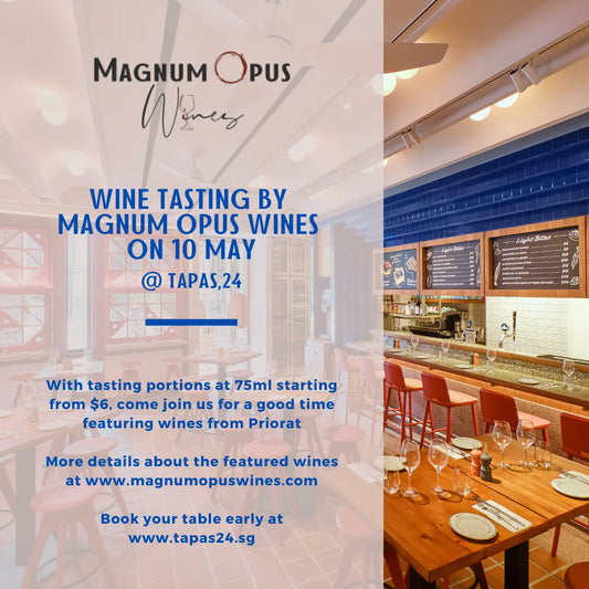 WINE TASTING AT TAPAS,24 FROM 6PM ON 10 MAY!