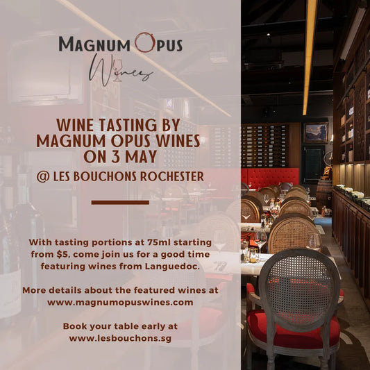 WINE TASTING AT LES BOUCHONS ROCHESTER FROM 6PM ON 3 MAY!