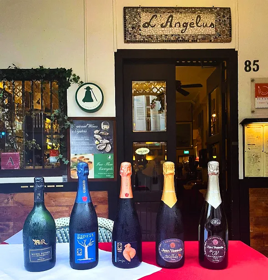 A curated selection of Champagnes in honour of L'Angélus 24th Anniversary for tasting