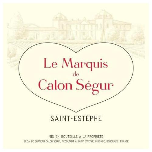 Le Marquis de Calon Segur, Saint Estephe 2020 - OWC of 12 bottles x 75cl