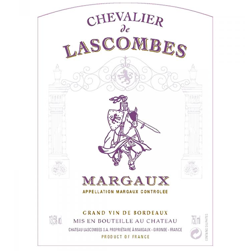 Chevalier de Lascombes, Margaux 2020 - OWC of 12 Bottles x 75cl