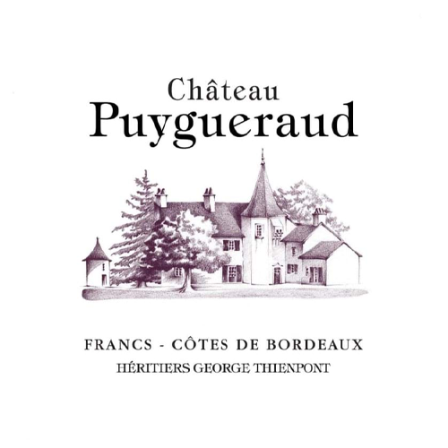 Chateau Puygueraud, Francs Cotes de Bordeaux Red 2020 - Case of 12 Bottles x 75cl