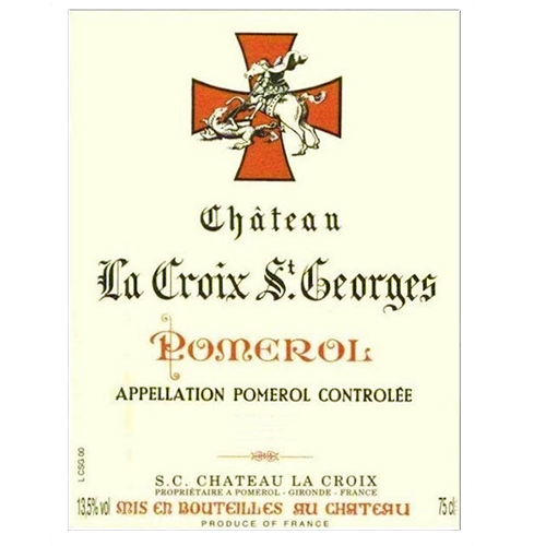 Chateau La Croix Saint Georges, Pomerol 2020 - OWC of 12 Bottles x 75cl